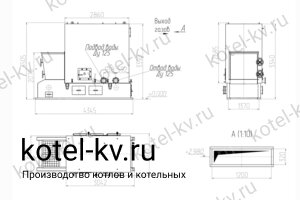 Чертеж котла КВм 1860 ТЛПХ